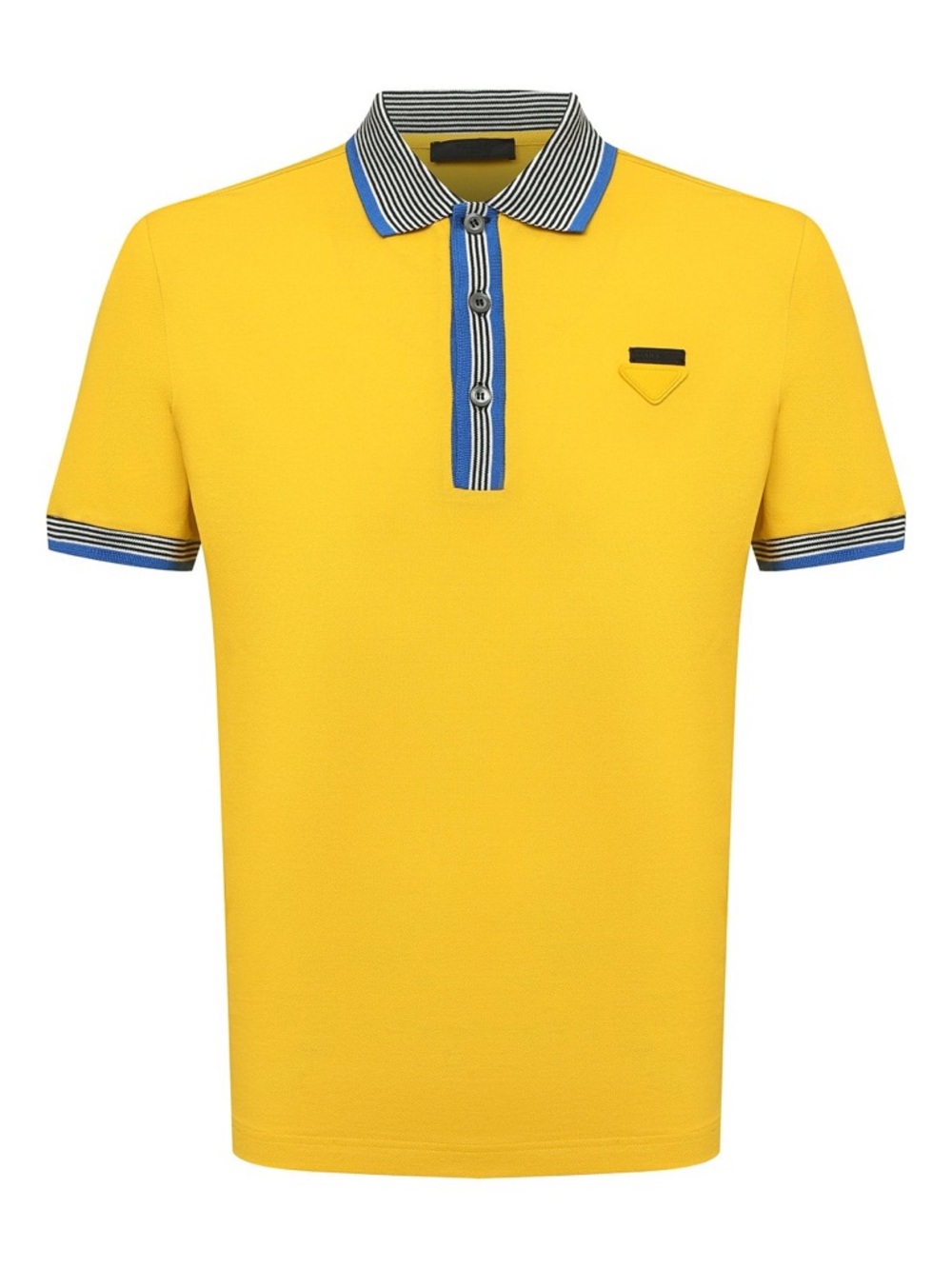 Prada pique polo shirt in yellow
